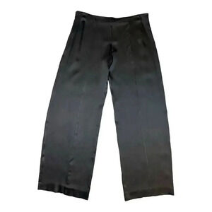 NEW Narciso Rodriguez x Zara Women’s XXL Black Wide-Leg Satin Pants‎ NWT